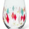 Hot Sale 💯 Abbott Pink & Red Diamond Stemless Wine Glass For Home & Garden 🎉 -Abbott Shop zu92615534 main tm1611771402