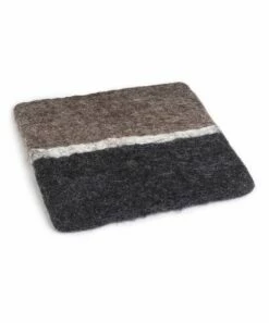 Brand new 🧨 Abbott Taupe & Black Felt Trivet For Other 🛒