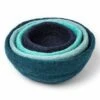 Outlet ⌛ Abbott Navy & Turquoise Wool Nesting Bowl Set For Home & Garden 😀 -Abbott Shop zu94563123 main tm1627477381