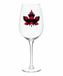 Wholesale 💯 Abbott Buffalo Check Maple Leaf Wineglass For Other ⌛