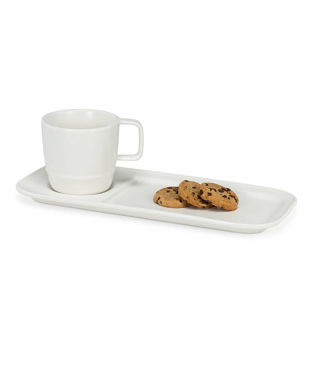 New π Abbott White Mug & Rectangle Plate For Home & Garden π 3 New π Abbott White Mug & Rectangle Plate For Home & Garden π