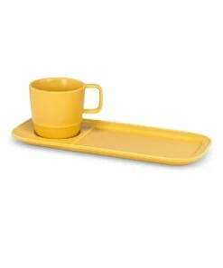 Cheap 🎉 Abbott Yellow Mug & Rectangle Plate For Home & Garden 🔥