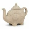 Budget 🎁 Abbott Sand & White Floral Elephant Teapot For Home & Garden 🎁 -Abbott Shop zu95844926 main tm1622297869