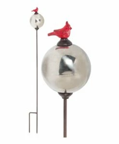 Cheapest 🛒 Abbott Red Bird & Globe Garden Stake For Other 🎉 -Abbott Shop zu96485266 alt 1 tm1624917167