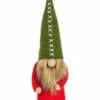 Best Sale 🔔 Abbott Red & Green Cross Stitch Hat Gnome Figurine For Other ⭐