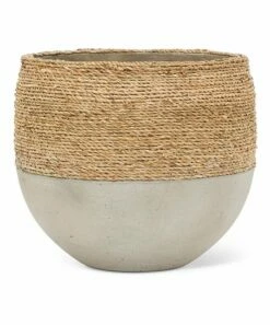 Hot Sale 🧨 Abbott Gray & Light Brown 11'' Seagrass Planter For Other 🎉