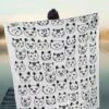 Promo ๐ Abbott Black & White Simple Cat Faces Large Throw For Home & Garden ๐ 2 Promo ๐ Abbott Black & White Simple Cat Faces Large Throw For Home & Garden ๐ -Abbott Shop zu97523908 main tm1627477381