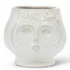 Flash Sale 🎁 Abbott White Ceramic 👩 Woman Face 5.5'' Planter For Other 🎉 -Abbott Shop zu97723217 main tm1627085940