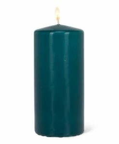 New ✨ Abbott Petrol Blue Large Pillar Candle For Home & Garden 🔥